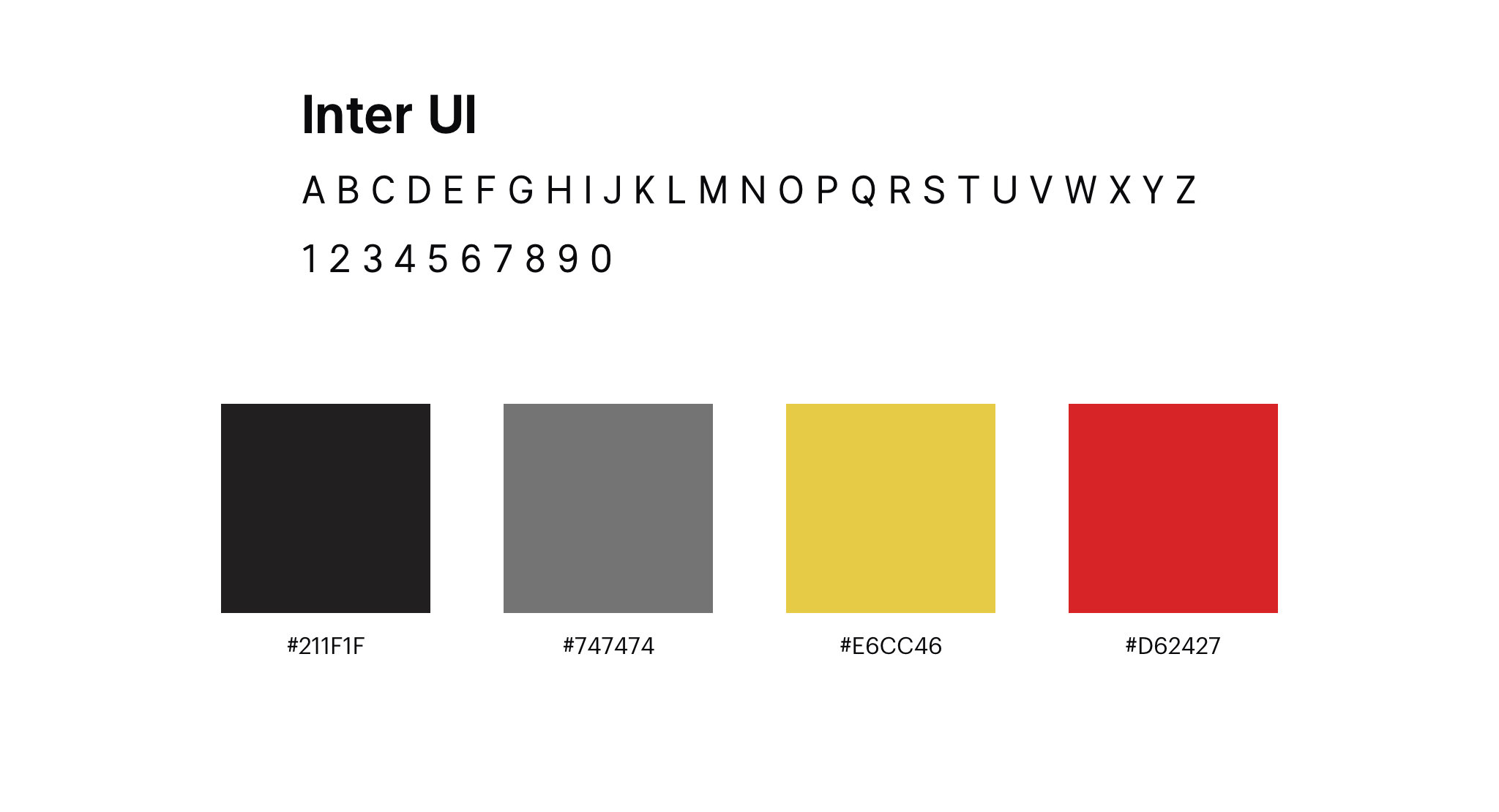 Type and Colors